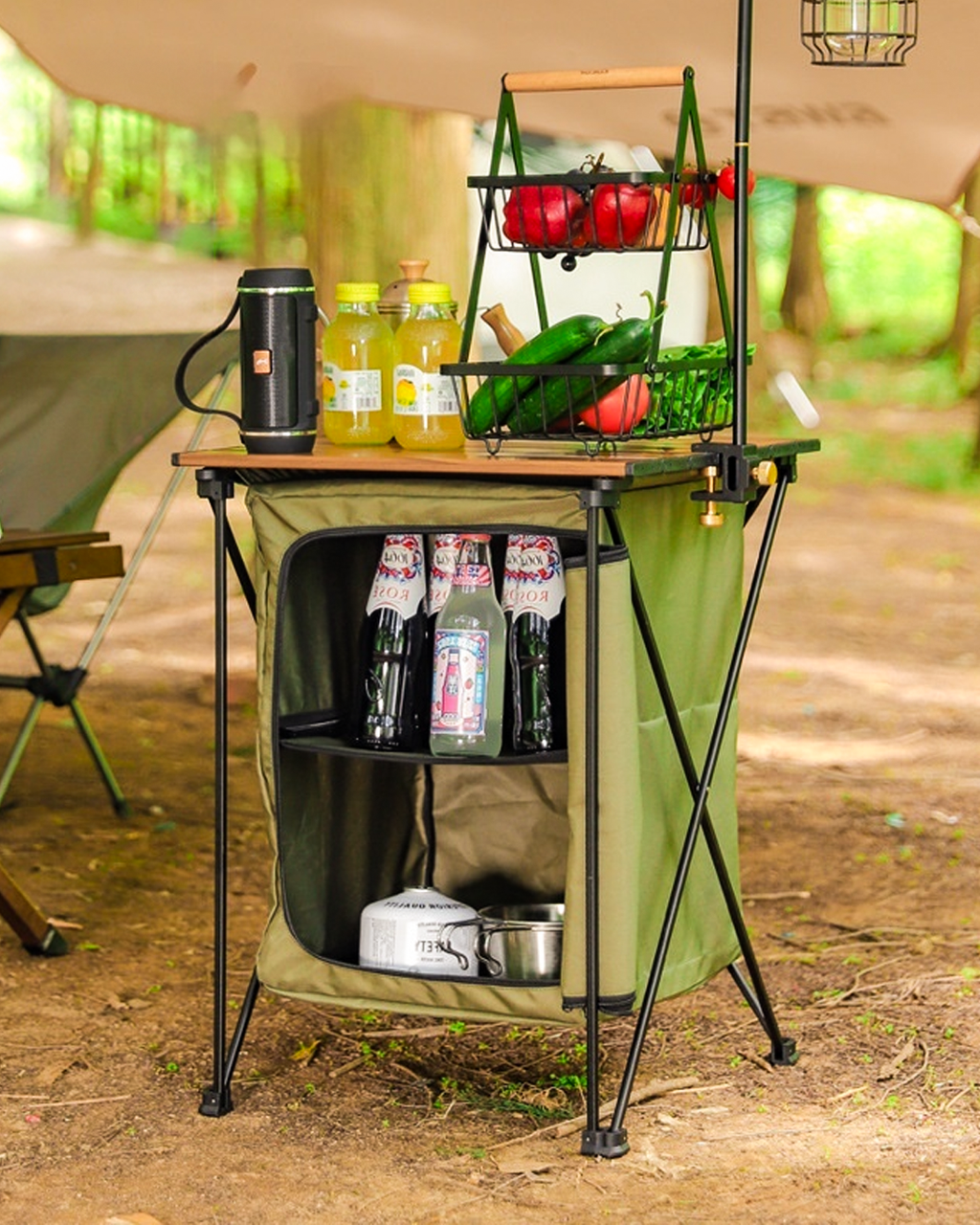 Dual-Purpose Storage Cabinet & Table